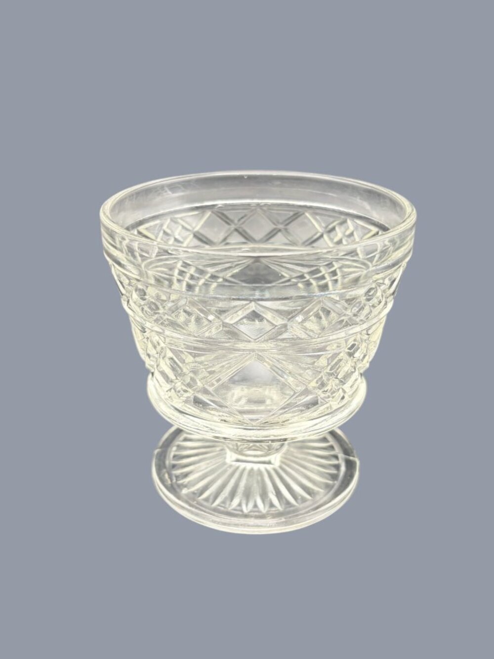 Set of 9 VTG Hazel Atlas Gothic Big Top Peanut Butter Sherbet Goblets 3.75” - Picture 5 of 10